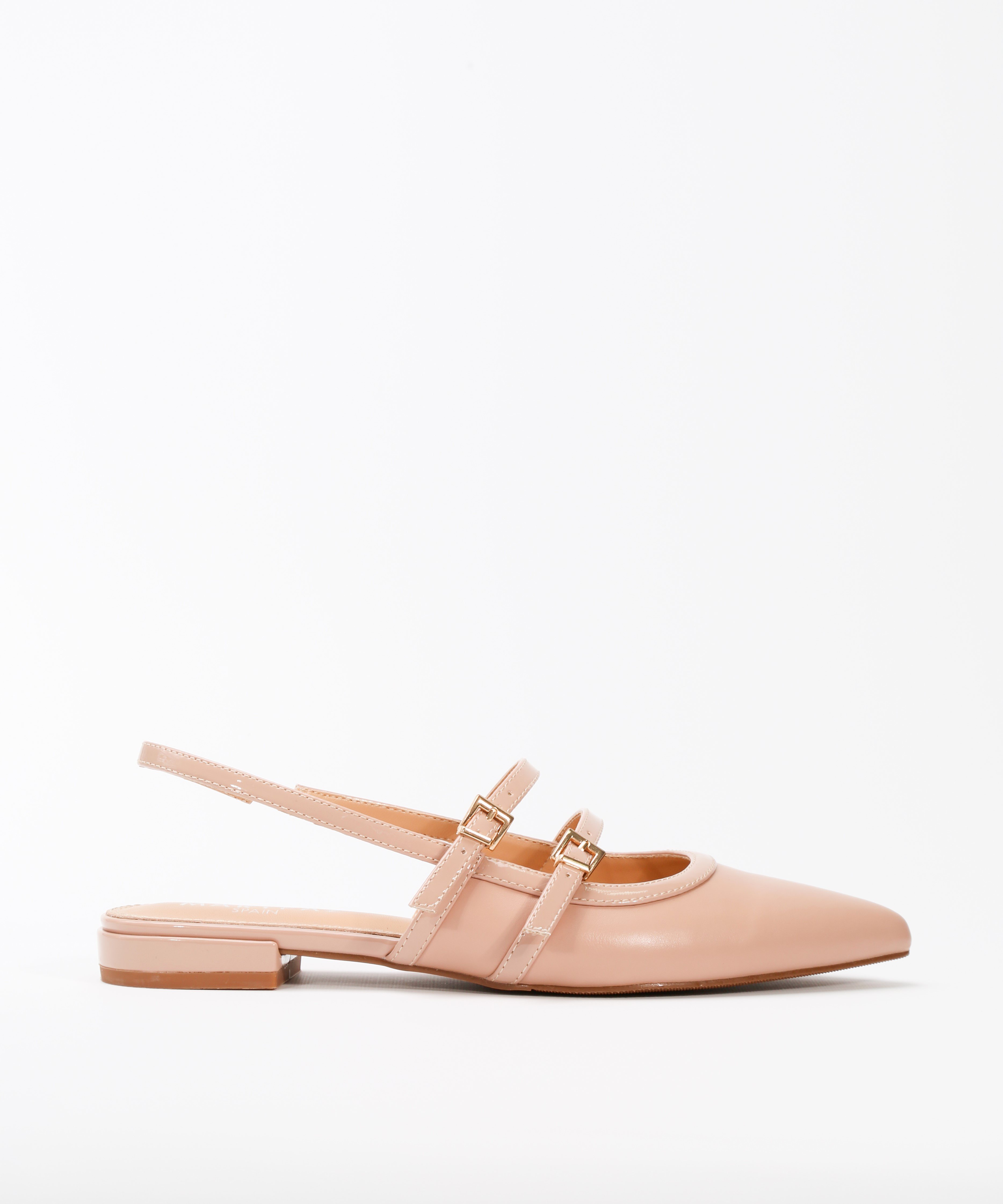 Zapato destalonado hebilla